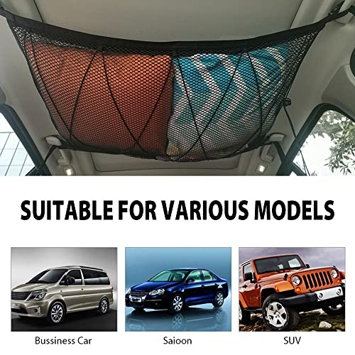 Tasca a rete da soffitto per auto, regolabile