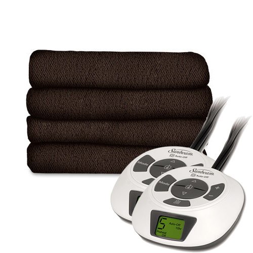 Buy Queen , Walnut Sunbeam LoftTec Ultra Soft Electric Heated Blanket