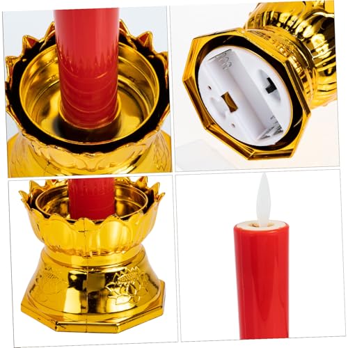 Lámparas de loto LED ORFOFE pack de 2 luces de buda religiosas 5