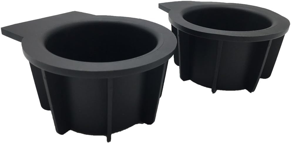 ZYTC Front Center Console Cup Holder Inserts Rubber for Ford F-150 Expedition Navigator Pack of 2