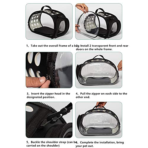 Yafeco Pet Carrier Package,Space Capsule Transparent Bags For Cats And Puppies,Designed For Travel, Hiking, Walking & Outdoor Use #TOP7