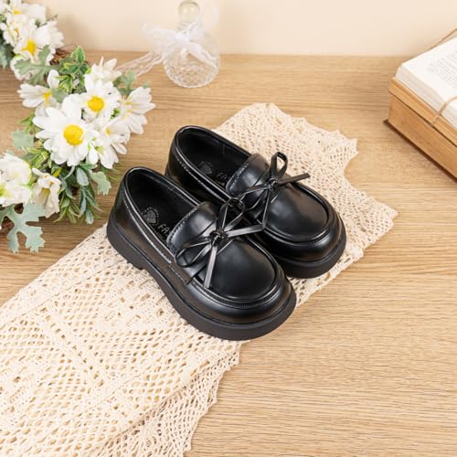 ohsofy Girls Slip-On Loafers Comfort Dress Shoes Oxford School Uniform Flats Non-Slip Sole Casual Wedding Party (Toddler/Little Kid) by ohsofy - Image 6