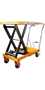Amazon.co.jp: リフトテーブル 油圧式昇降台車 荷重300kg 最高位