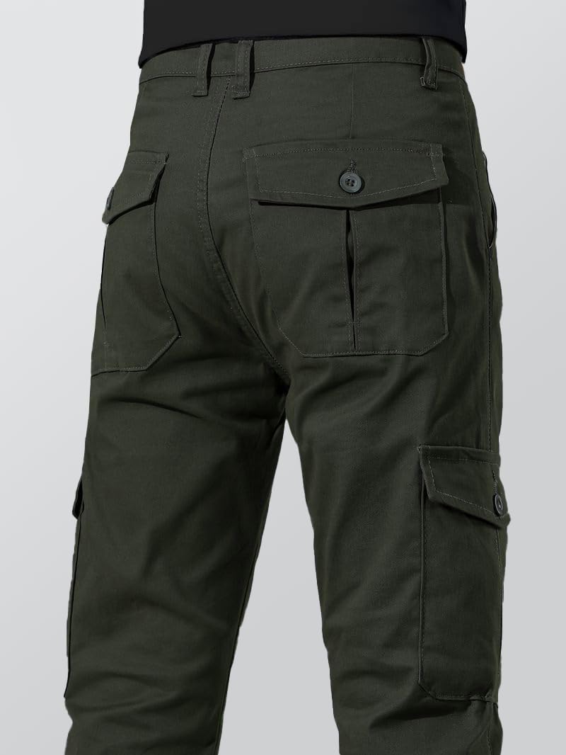 TOPLOT Pantaloni cargo da uomo in cotone || Cargo per gli uomini || Cargo a gamba dritta per uomo || Pantaloni casual da uomo (5212)