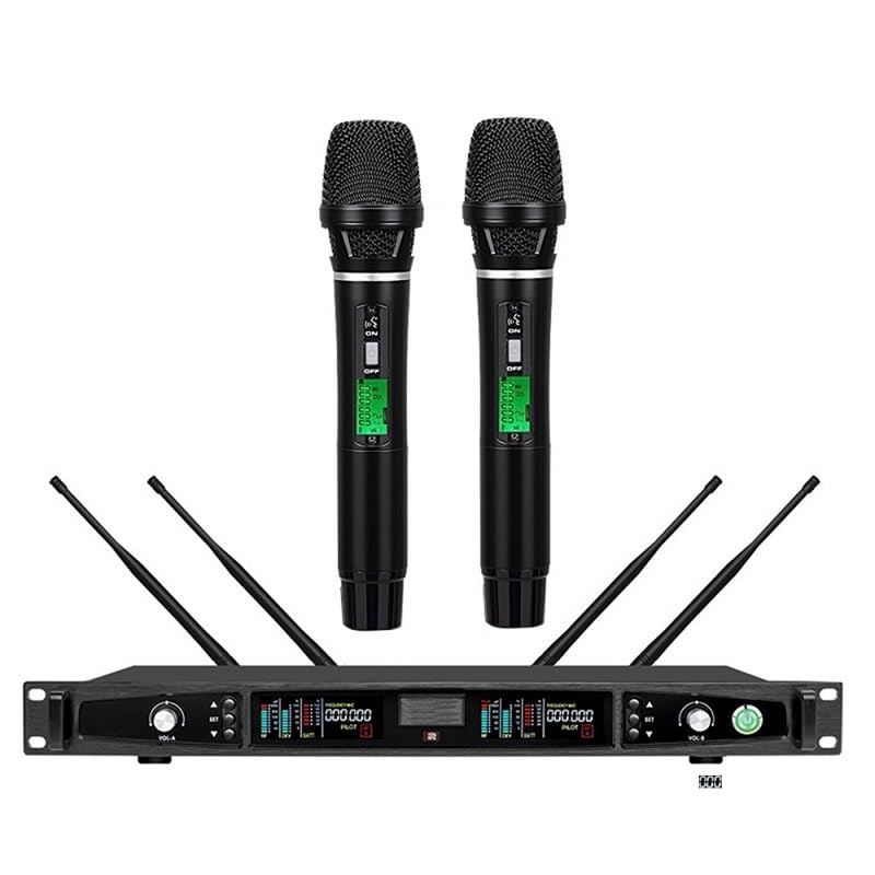 プロ仕様UHFワイヤレスマイクシステム Wireless Microphone Amazon.com: Profession Wireless Microphone System, UHF