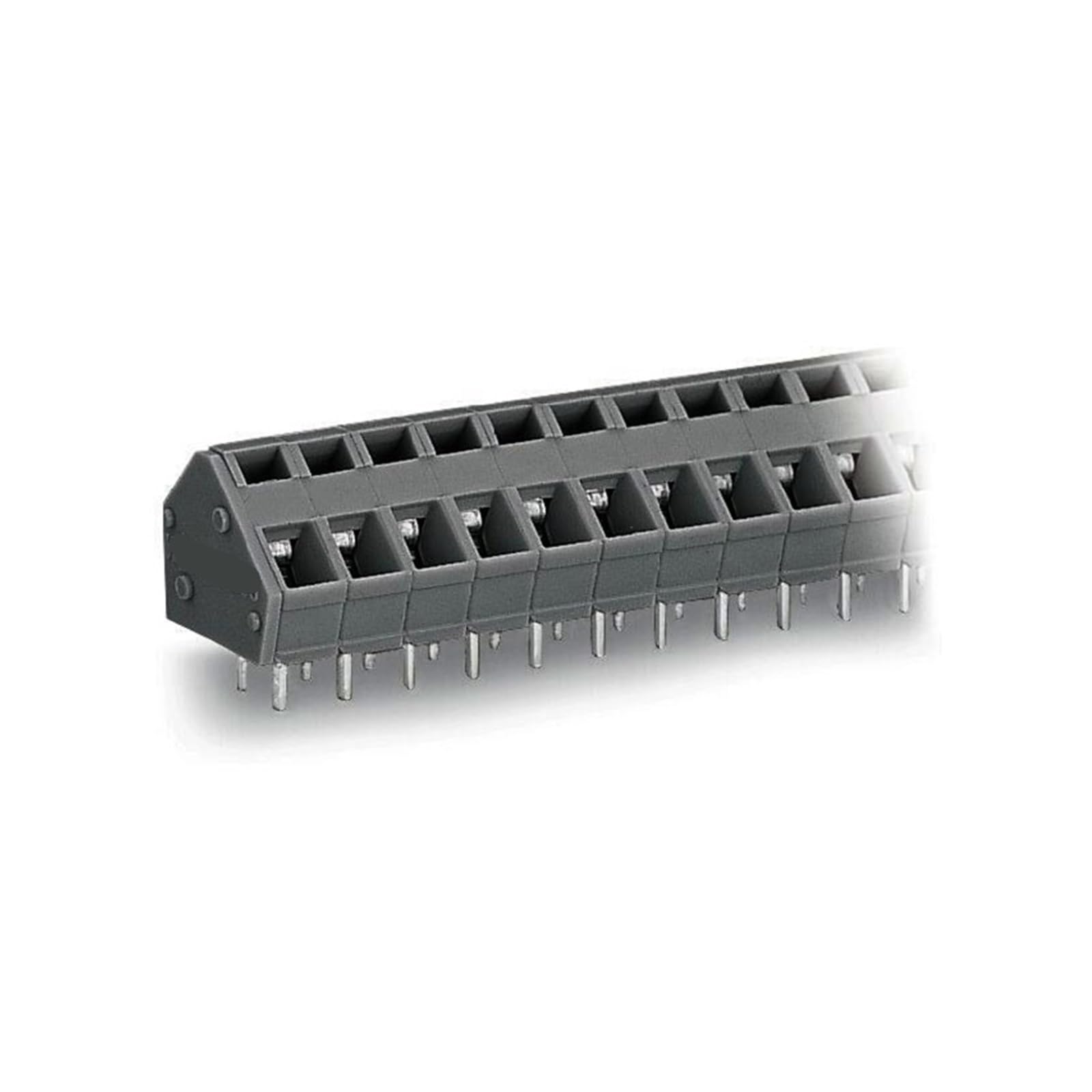 Conector de bloque de terminales de PCB enchufable 236-606 con pines para soldar 2