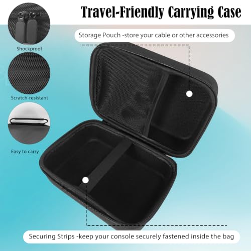 JDGPOKOO 5 in 1 Accessories Kit for Nintendo 3DS XL/LL, Carrying Case for 3DS XL/LL, Hand Grip, 2 Set Screen Protectors and Charging Cable Compatible with Nintendo 3DS‌ XL/LL ONLY