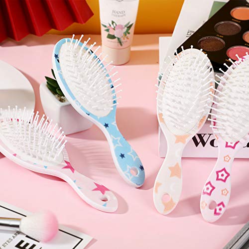4 Pieces Unicorn Hair Brush Detangler Brush With Soft Flexible Bristles Anti-Static Massage Comb Hair Brush For Women Girls Christmas Valentine’s Day Giving, Curly Straight Long Or Short Hair #TOP3