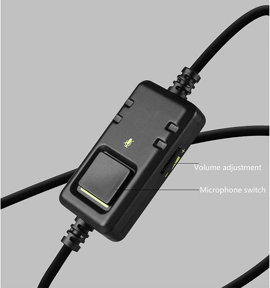 Auricolare da Gioco, 7.1 Auricolare Surround Gaming Auricolare Disaccatabile Microfono a cancellazione del Rumore Pieghevole, Stereo Surround Stereo, Oltre Orecchio e Cuffie Regolabili