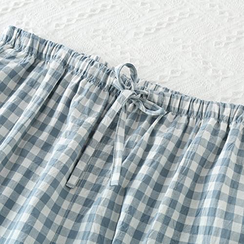 Image of STMAHER Men's Pajama Pants Cotton Pjs Bottoms Lightweight Pajama Bottoms Woven Knit Pants With Pocket