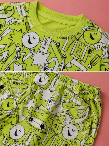 Image of UZARUS Kids Boys' Printed T-Shirt and Shorts Combo Set | Comfortable Summer Wear | Daily Casual Outfit | (Pack of 3)