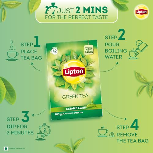 Image of Lipton Clear & Light Loose Green Tea leaves 100g pack