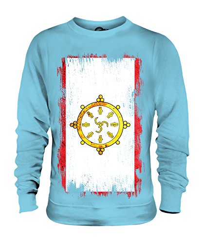 Sweat-shirt Sikkim en coton et motif grunge résistant