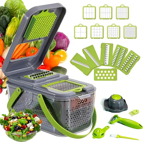 DLD Affettaverdure, 22 in 1, affettatrice a...