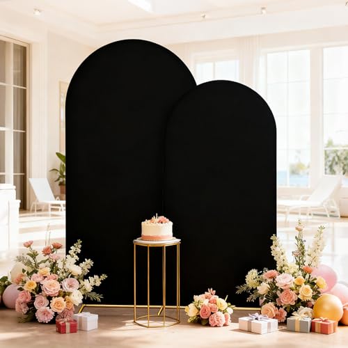 Black Arch Backdrop Cover 7.2 and 6FT for Party Halloween - image 6
