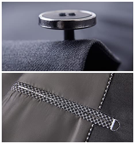 Mgnaie Men Suit Jacket Slim Fit 3 Piece Shawl Lapel 1 Button Tuxedo Premium Dinner Suit Vest & Pant Prom Tuxedos #TOP3