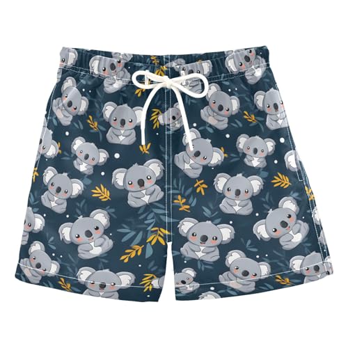 Boys Board Shorts Swim Trunks Toddler Bathing Suits Quick Dry Mesh Lining Swimsuit for Summer Vacation