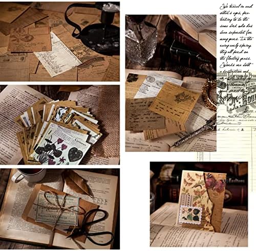 DTMEFJ 360 Sheets Vintage Journaling Supplies, Aesthetic Decorative Stationery Paper, Scrapbooking Material Stationery Paper, DIY Craft Daily Planner for Album, Writing, Drawing, Travel