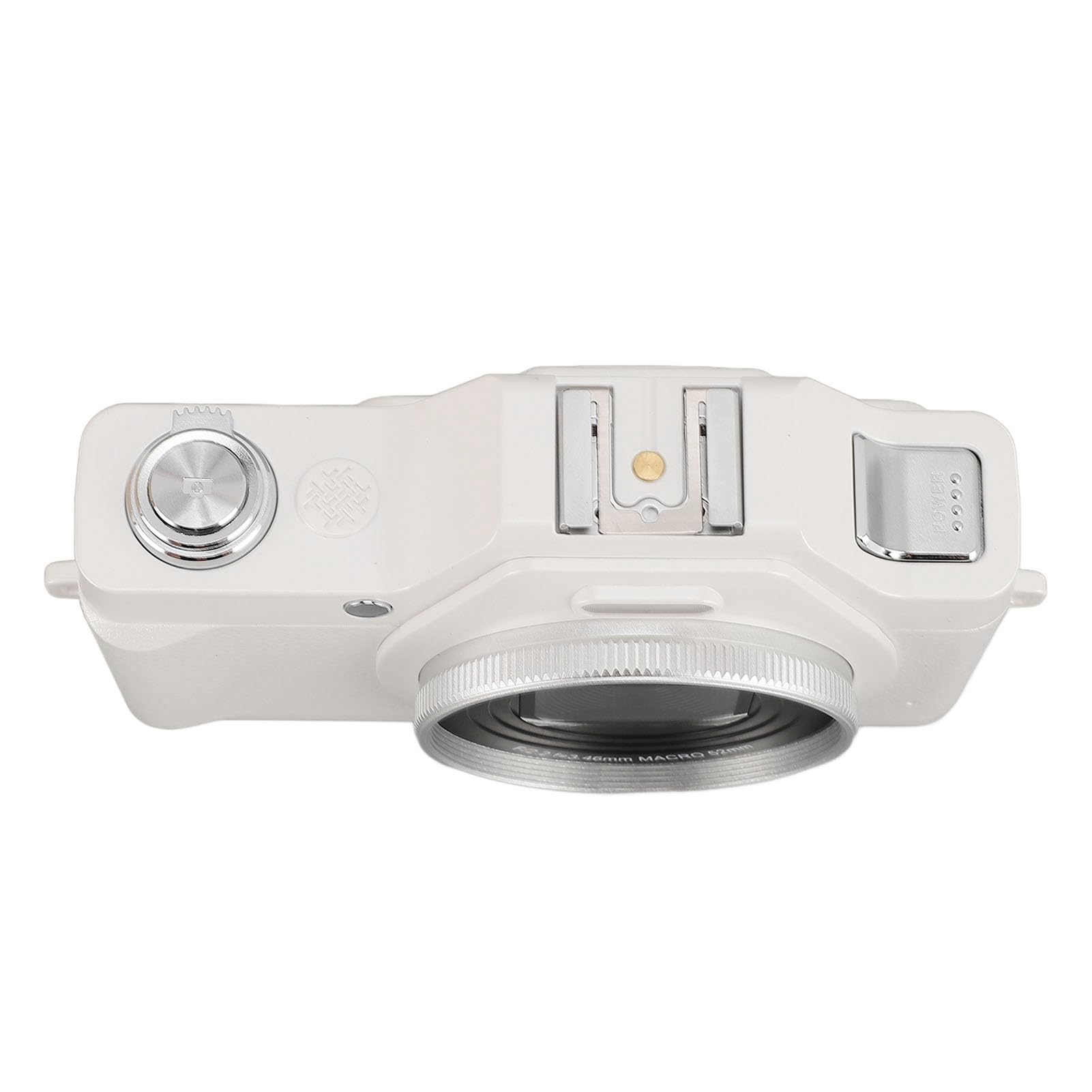 Cámara Digital, Cámara de Vlogging UHD 58MP 4K con Enfoque Automático, Cámara de Zoom 20X para Apuntar y Disparar para Fotografía, Cámara Compacta Antivibración con Flash (White)