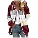 Produktbild Generic Damen Plus Size Lässig Farbblock Sweatshirt Reißverschluss Hoodie Lose Bluse Warmer Mantel Mein Konto Bei Anzeigen