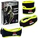 Tennis Elbow Brace & Patella Strap & Wrist Wrap by Mc Flony - Elbow Support, Knee Support & Pain Relief with Compression Pad for Tennis & Golfer's Elbow Black & Green, Unisex,All Sizes,Set of 3