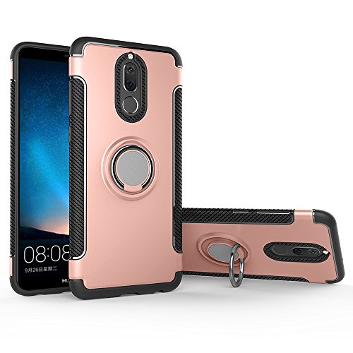 Case for Xiaomi Redmi 5 Plus MEE7 MEG7 MET7 (Xiaomi Vince) Case Cover + 360 Degree Rotating Ring Holder Kickstand.for Redmi 5 Plus(Xiaomi Vince) Pink