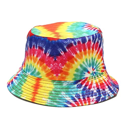 Quanhaigou Bucket Hats Unisex Summer Travel Beach Fisherman Cap for Men Women Teens (tie dye)