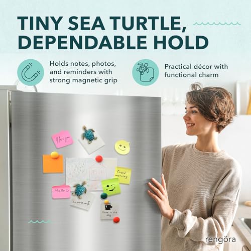 Imán Decorativo Tortuga Azul 3x2 Pulgadas miniatura 3