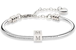 Initial Charm Bracelets for Women Teen Girls