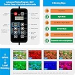 Advanced 7-Row LED Aquarium Light, Easy Setup Controller, Auto On Off Full Spectrum Fish Tank Light, 24/7 Lighting Cycle, 8 Colors, 10 Level Dimming, 62W for 48"-54" Freshwater Planted Tank - Image 3