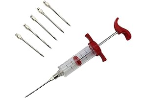 5 Stainless Steel Needles Spice Syringe Set for Meizhouer Cuisine