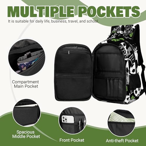 Soccer Backpack for Boys,Kids Large Capacity Soccer Backpack for School Travel Outdoor 16.5inch2