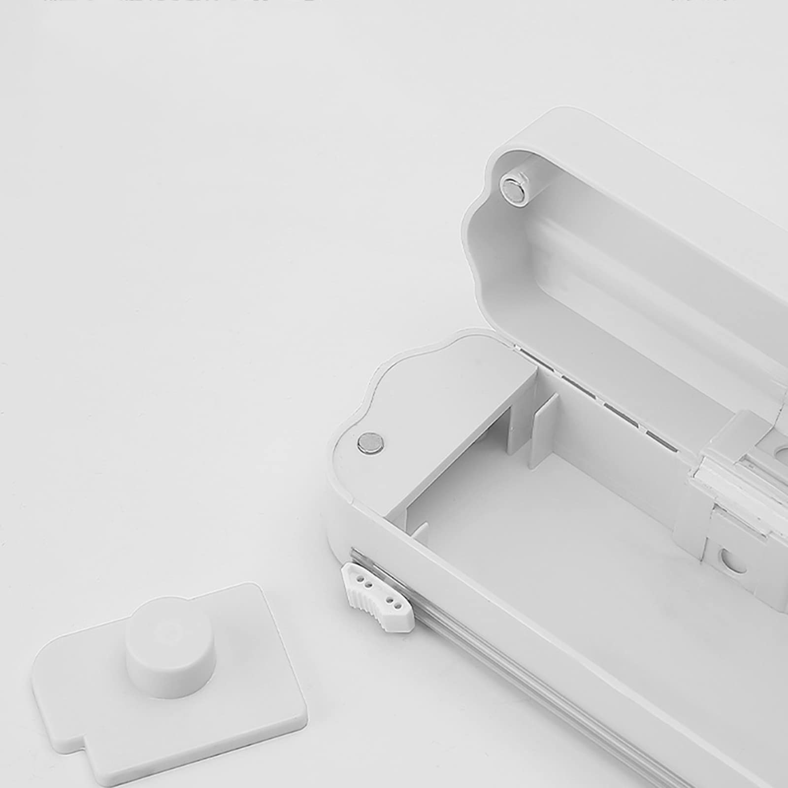 Distributeur de coupe-film alimentaire, distributeurs de nourriture, couteau d'emballage en plastique réglable adapté à l'emballage des aliments, des fruits et des légumes dans les cuisines et les sup