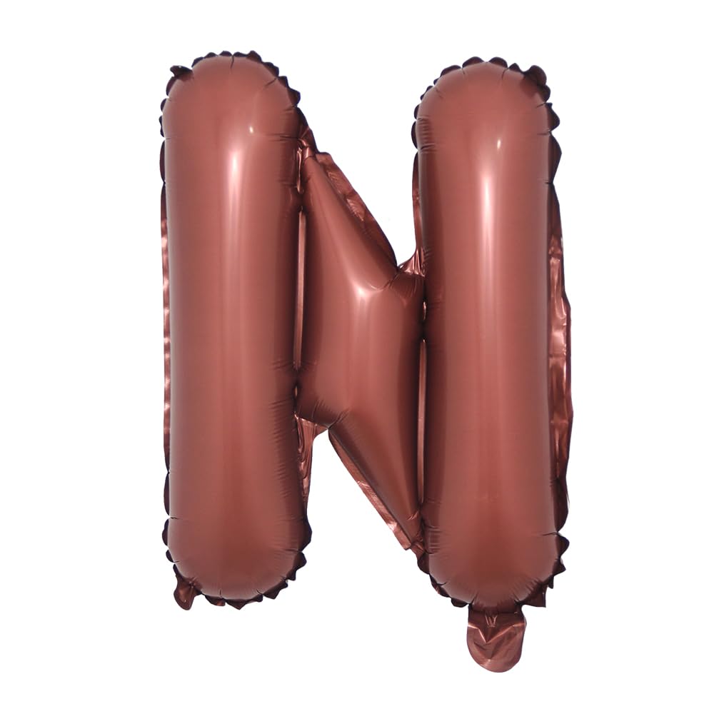 Chocolate Color Letter Number Foil balloons 1pc 16inch Alphabet Digital Inflatable Balloons Wedding birthday Party DIY Decorations (16 inch Chocolate