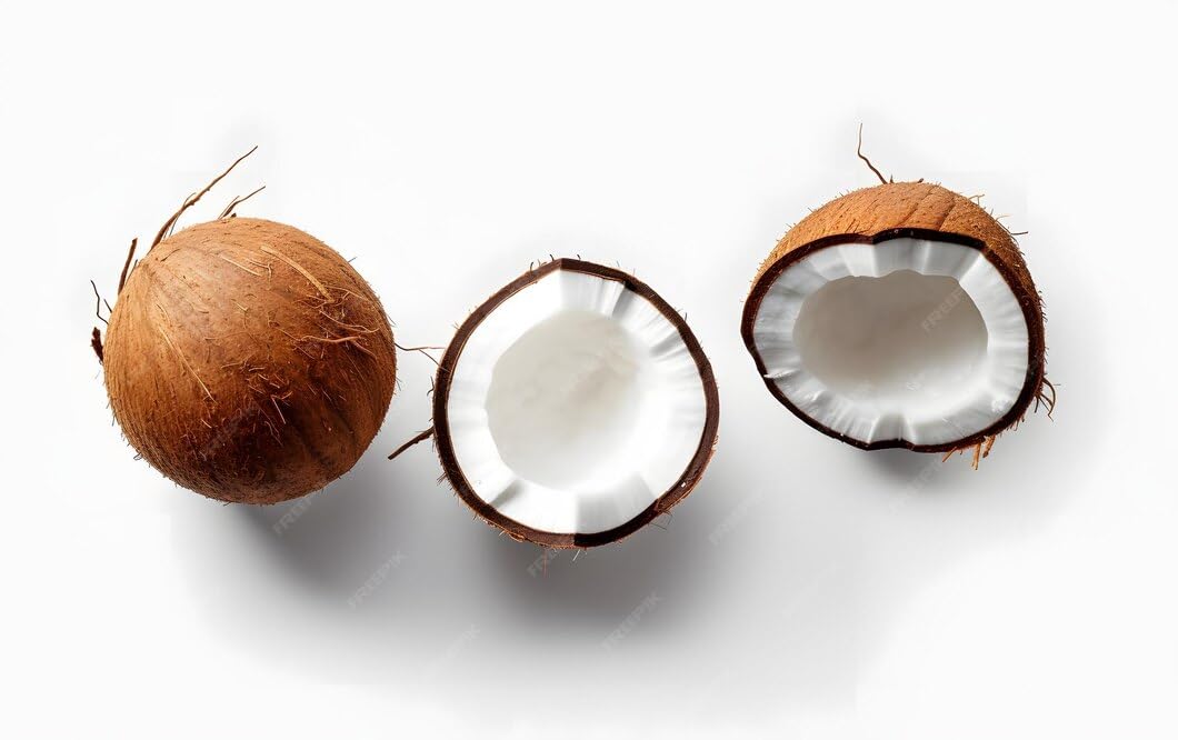 Fresh Whole Coconuts, Raw, All-Natural, 9 Pack