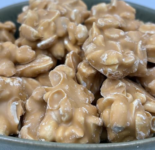 NULTHY 500g - Rocas de Cacahuete y Chocolate Gourmet, Cookies Artesanales con Caramelo Salado, Snack Dulce Crujiente