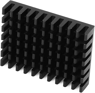 Dissipador de calor de alumínio, aleta de resfriador, aleta de resfriador de alumínio, para a indústria Chip eletrônico de CPU de 1,6 * 0,3 * 1,2 polegadas Fácil de instalar