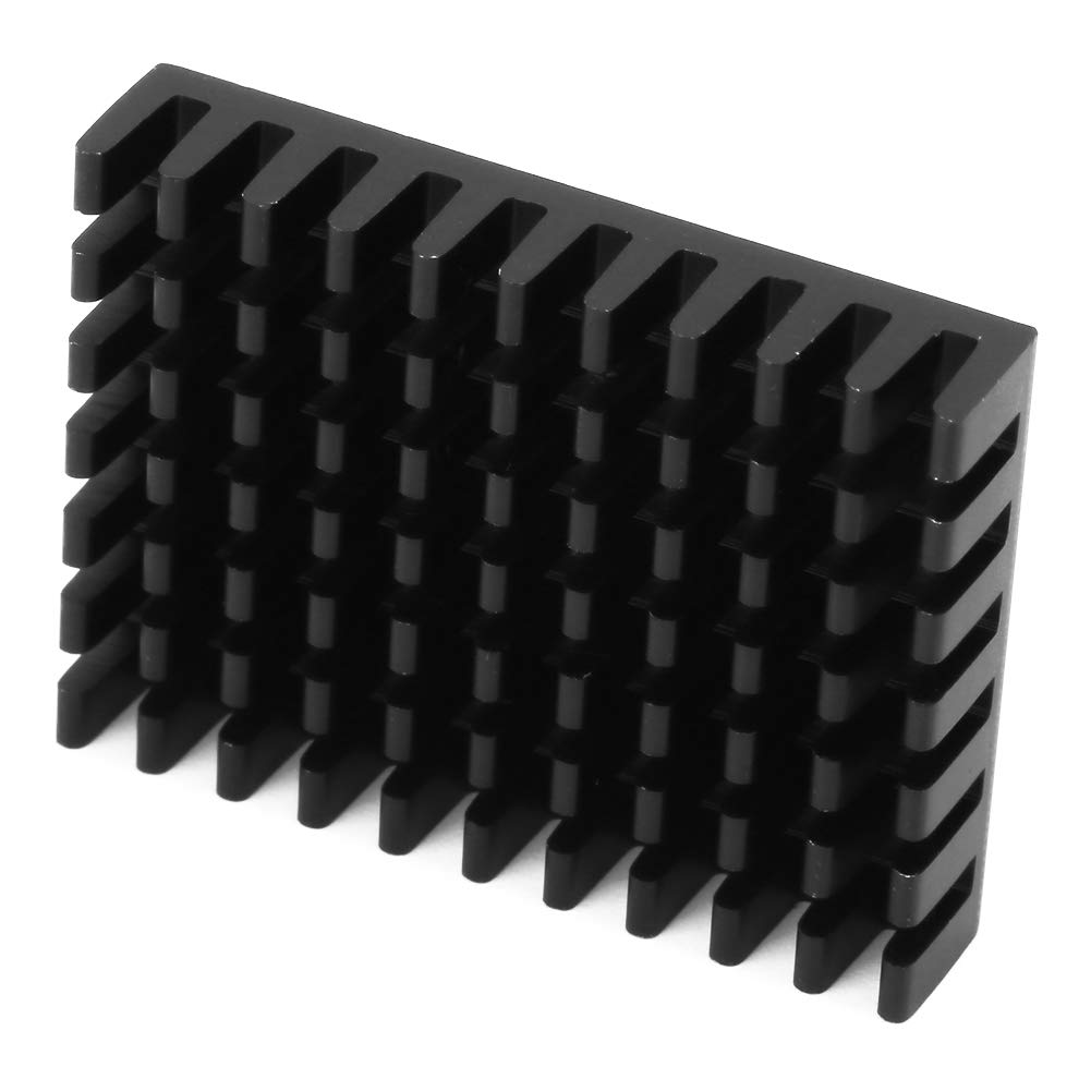Futheda 2 PZ Alluminio Chipset Dissipatore di Calore Radiatore Dissipatore di Calore Fin di Raffreddamento Argento per CPU LED Power Active Componente Elettronico senza Adesivo 40 x 40 x 20mm