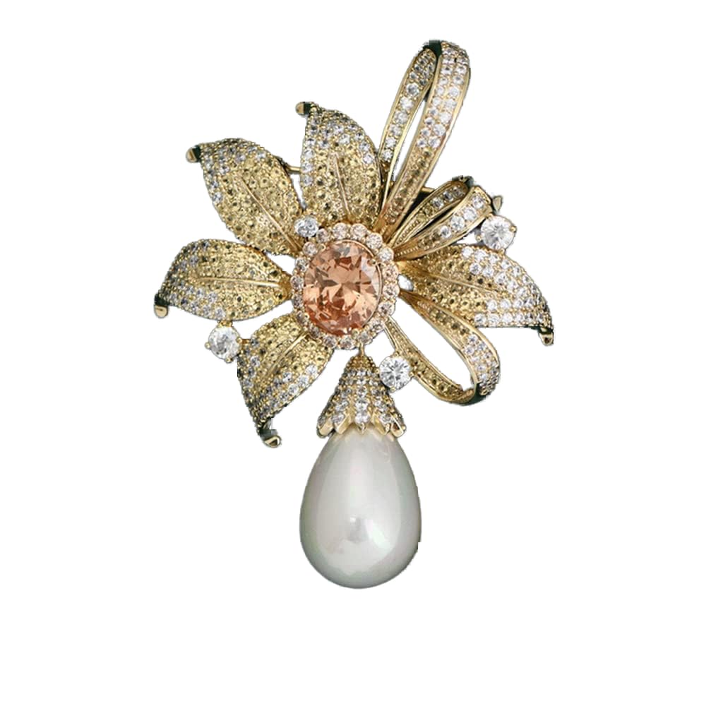 Broche costume anti-glisse pour fermer un décolleté de robe ou sublimer un blazer col v