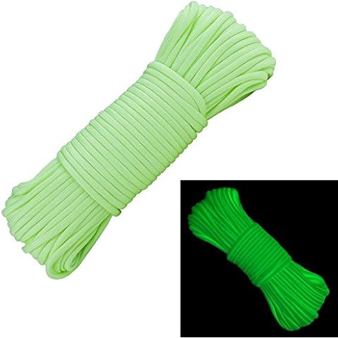 Glow in The Dark Zesty 21 Strand 550 Luminous Paracord Parachute Rope Cord Cover