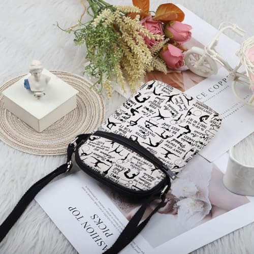 PWHAOO Gymnast Exercise Lover Gift Gymnastics Themed Crossbody Bag Gymnastic G-irl Travel Bag Gymnast Gift4