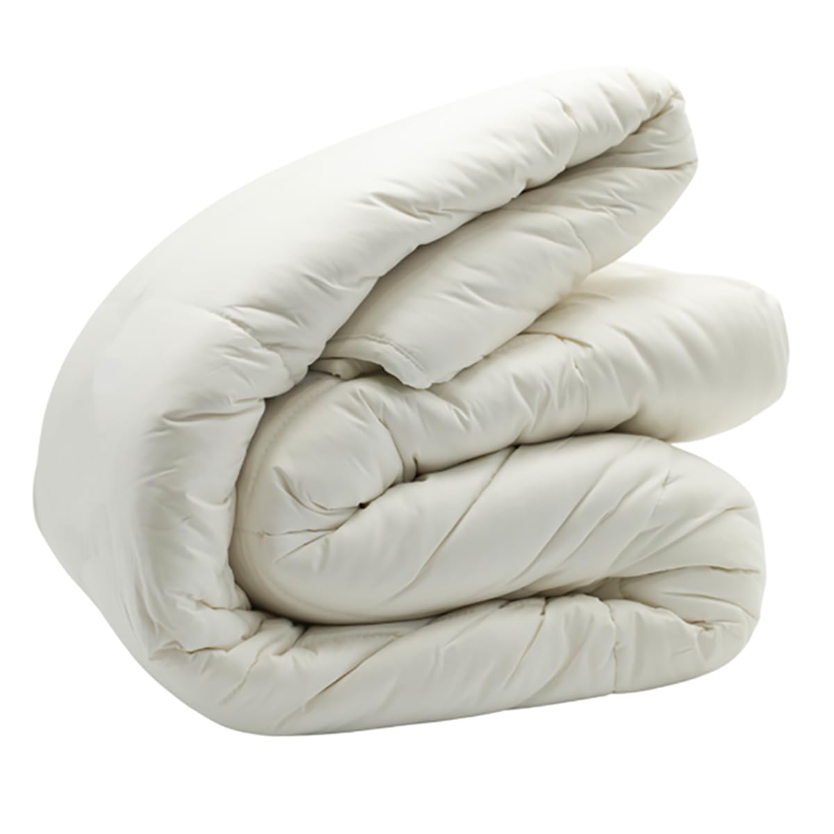 ORGANIC TEXTILES 100% All-Natural Australian Wool Bed Comforter with Organic Cotton Cover (King Size, Regular Fill), Temperature Regulation, Skin Sensitive, Luxurious Soft Feel, Machine Washable