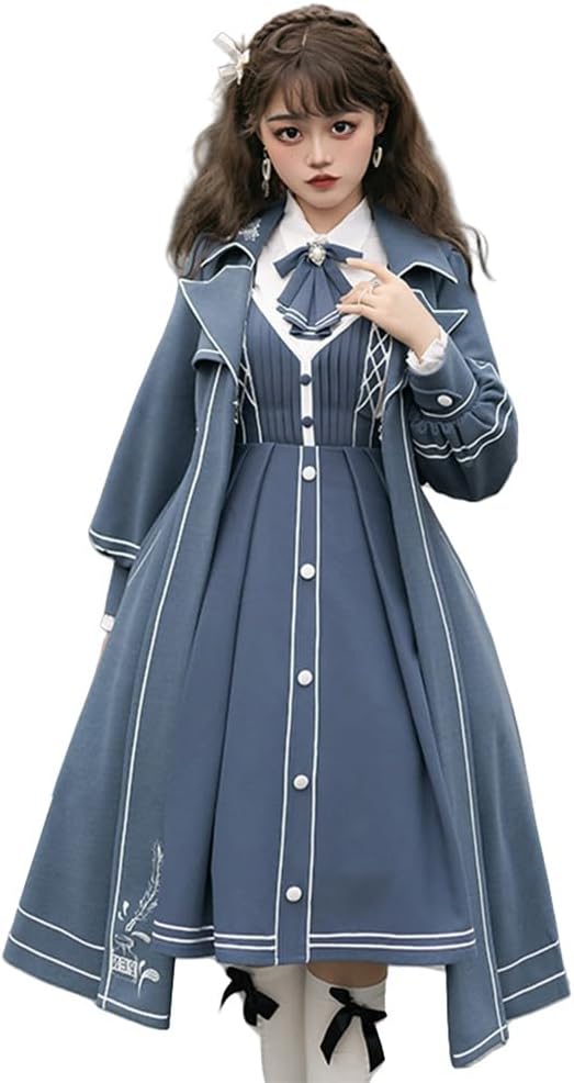 ゆう huafan luxkazya] ワンピース ドレス ロング スカート コート