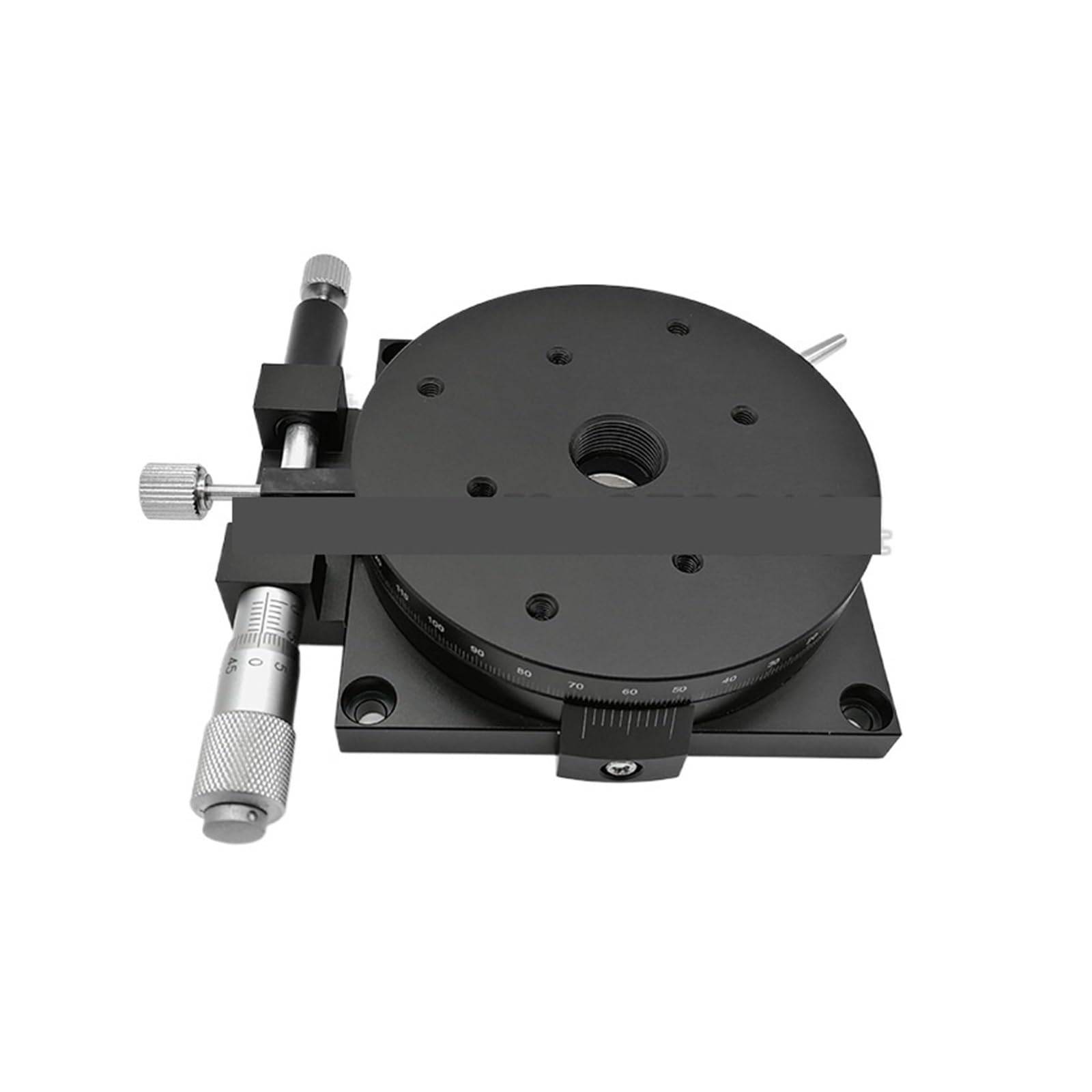 YMUGUEGH R-Axis 125mm Manual Rotating Platform Sliding stage Bearing Linear Stage Load 49N 125mm RSP125-L