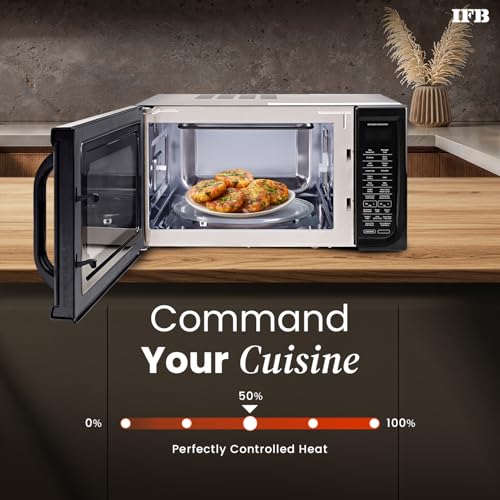 Image of IFB 36BRC2 Rotisserie Convection Microwave Oven, 36L, 1000W, 125 Auto Cook Menus, Black