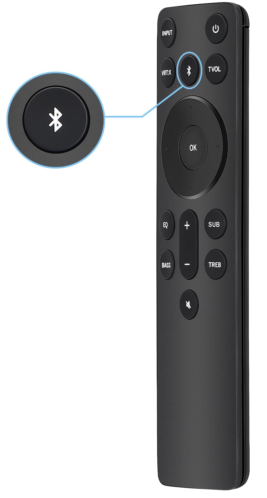 Gvirtue New Replacement Remote for Vizio 5.1/2.1 Home Theater Sound Bar, Remote for Vizio M/V/P Series Home Audio Sound System