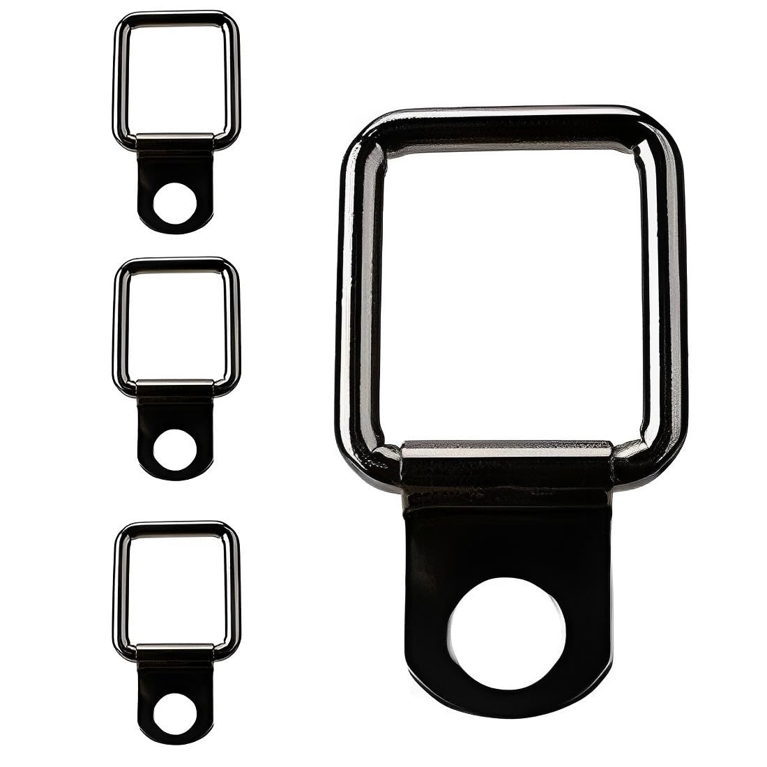 4 Pezzi Anelli di Ancoraggio D Anello a D Gancio di Ancoraggi Hardtop/Coperchio Chiusura a Rimozione Rapida Fissaggi per Wrangler JK YJ TJ JKU Sport/Sahara/libertà/Rubicon X Unlimited 95-17