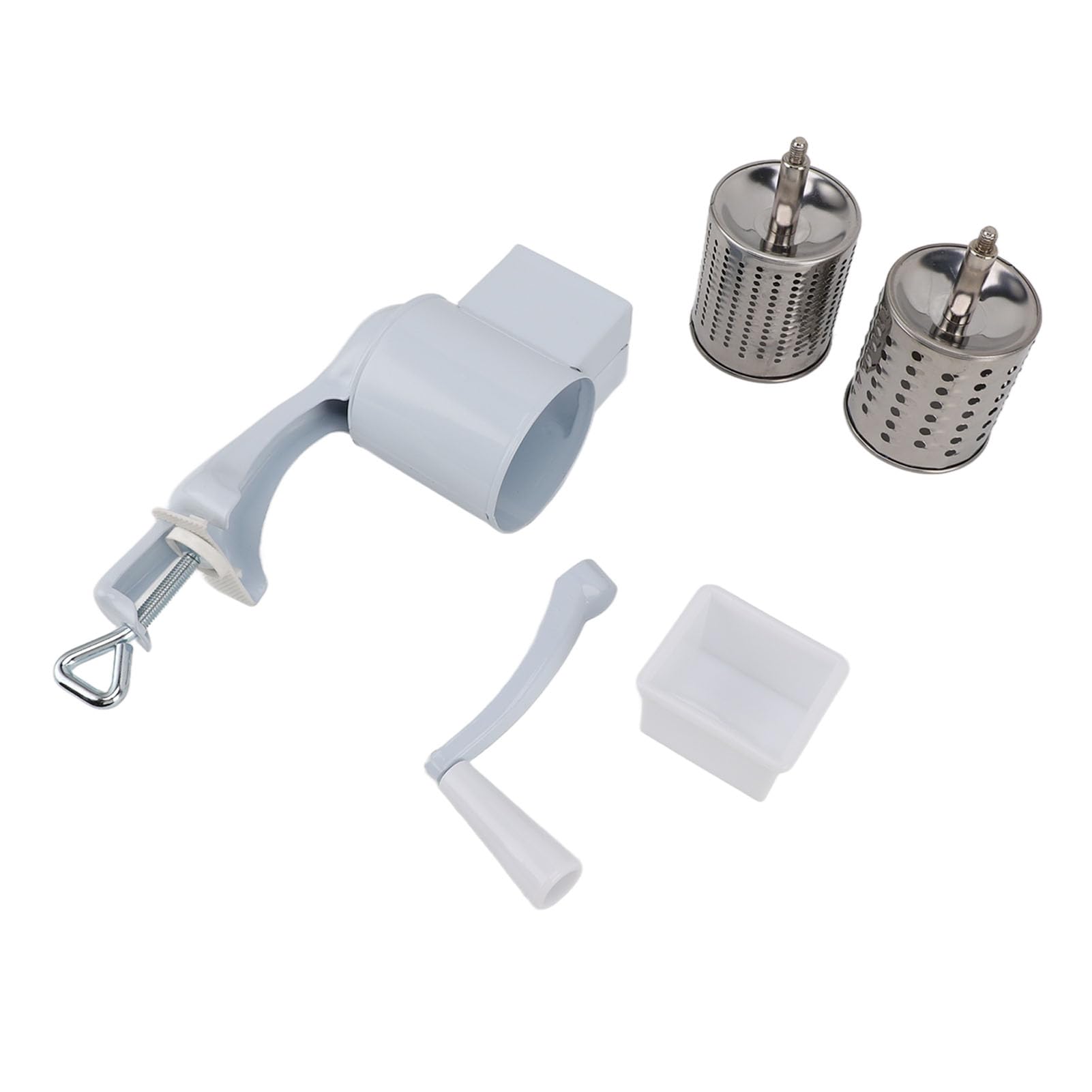 Macinino manuale premium per cereali a manovella per caffè, spezie, frutta secca, acciaio inossidabile, lega di alluminio, durevole utensile da (Stile 1)