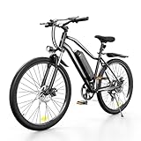 Finbike EB3 Electric Bike Adults, 60KM Max Range E-bike, 3H Fast Charging, 26inch Electric Mountain Bike with 36V 10.4Ah Battery, Front Fork Suspension, 7-Speed Derailleur, 150KG Capacity Ebike