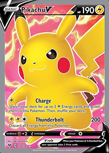 Pikachu V - 170/185 - Full Art Ultra Rare - Sword & Shield: Vivid
